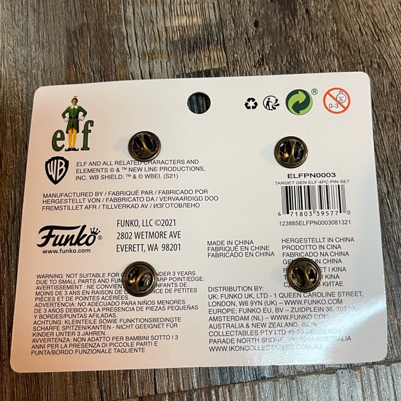 Funko “Elf” Enamel Pin Set - Picture 2 of 2